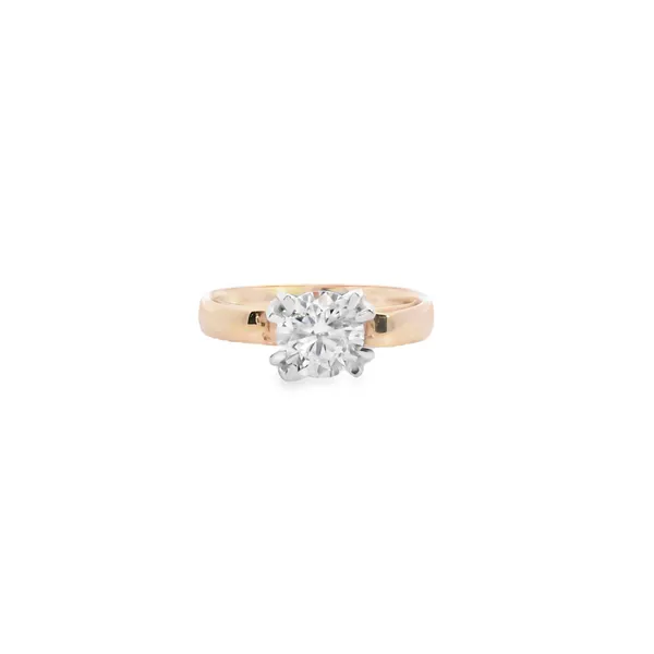 Lds Diamond Engagement Ring ||| 14K YG Semi Mount ||| West and Co Signature Series ||| Center Stone Sold Separately ||| #41483A ||| West and Company Auburn, NY