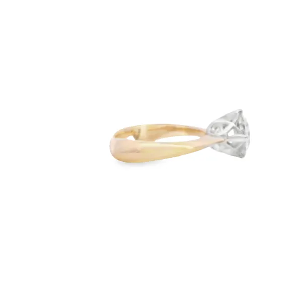14K Yellow Gold West and Co. Signature Series Semi-Mount with Diamond Accented Undergallery (0.18Ct TDW  G-H S1)-Center Stone Sold Separately Image 4 West and Company Auburn, NY