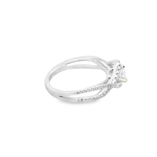 18K White Gold Marquise Diamond Semi Mount Image 4 West and Company Auburn, NY