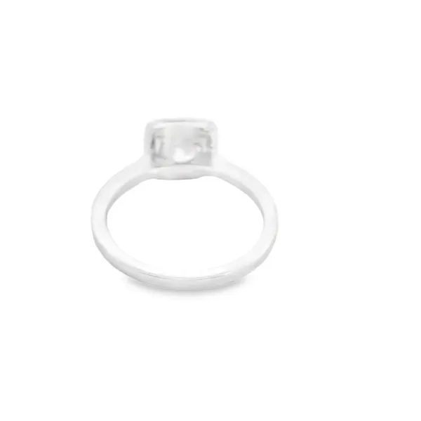 18K White Gold Diamond Halo Semi-Mount Image 3 West and Company Auburn, NY