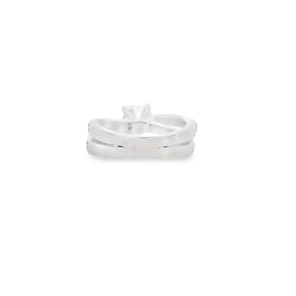 West and Company Signature Series Custom Cross-Over Design Diamond Semi-Mount With Milgrain Detail Image 3 West and Company Auburn, NY