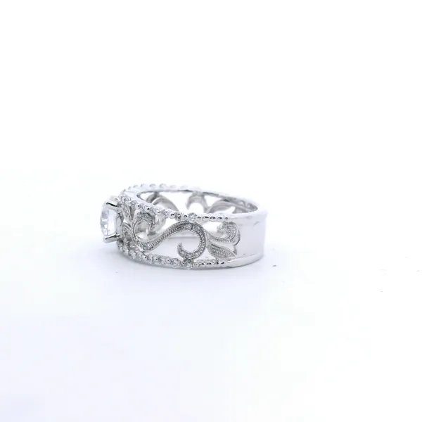 18K White Gold Semi-Mount Diamond (VS/SI) 0.48CTW (Center Stone Sold Seperately) Image 2 West and Company Auburn, NY