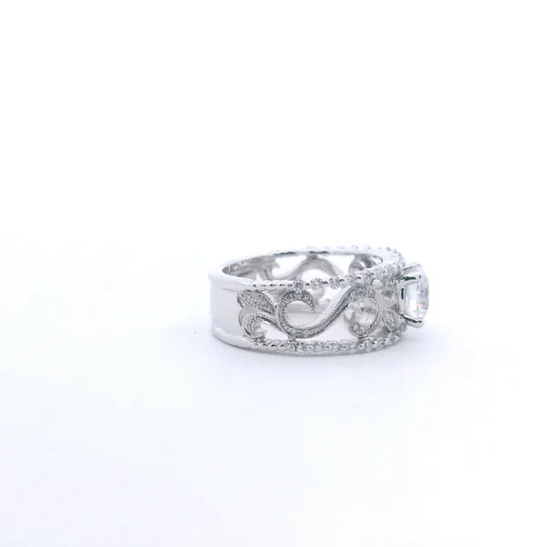 18K White Gold Semi-Mount Diamond (VS/SI) 0.48CTW (Center Stone Sold Seperately) Image 4 West and Company Auburn, NY