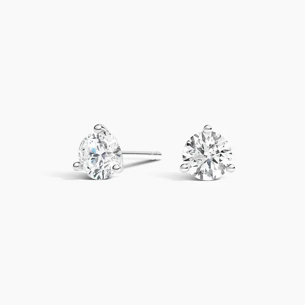 14K White Gold Diamond Earrings (.27CTW) West and Company Auburn, NY