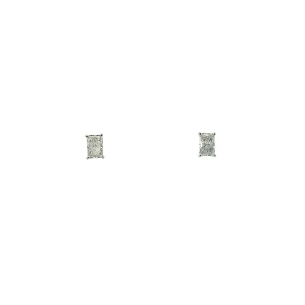 14K White Gold Laboratory Grown Radiant Cut Diamond Earrings 2.18CTW West and Company Auburn, NY
