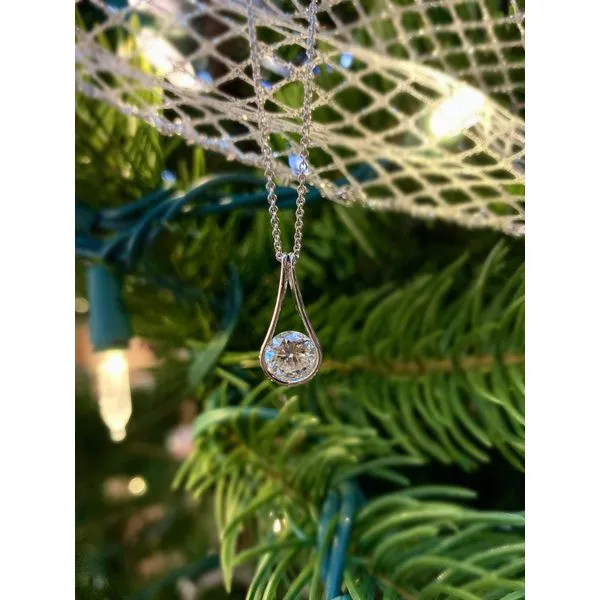 West and Co. Custom Diamond Pendant 1.21CT in 14K White Gold West and Company Auburn, NY