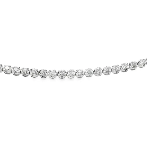 10K White Gold 2.00CTW Diamond Tennis Bracelet With Double Safety Locking Clasp West and Company Auburn, NY