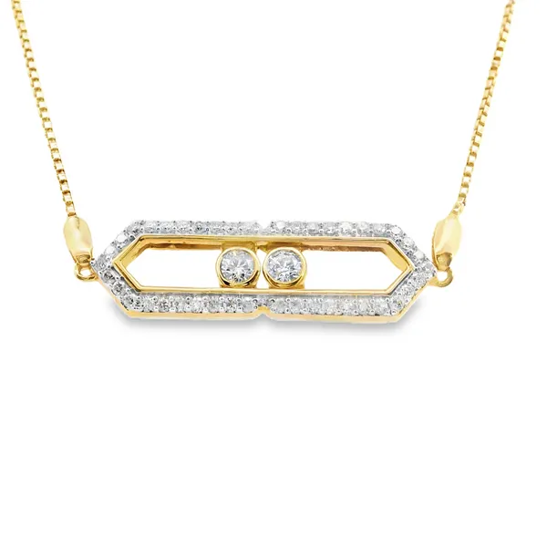 14K Yellow Gold Sliding Diamond Bolo Bracelet 1/2CTW West and Company Auburn, NY