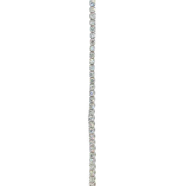 14K White Gold Laboratory Grown 2CTW Diamond Tennis Bracelet with Fold Under Safety Clasp West and Company Auburn, NY