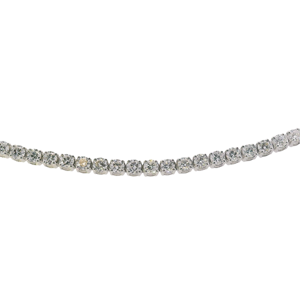 14K White Gold Laboratory Grown Diamond Tennis Bracelet with Fold Under Safety Clasp 3CTW West and Company Auburn, NY