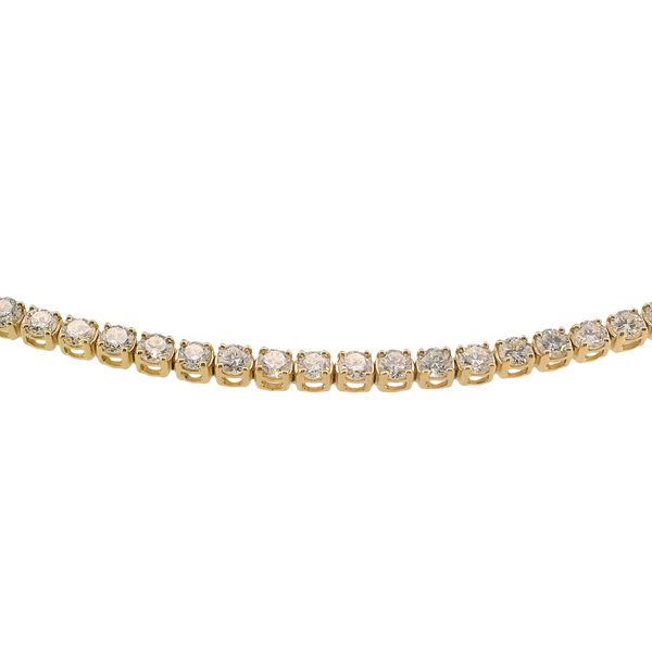 14K Yellow Gold Laboratory Grown Diamond Tennis Bracelet with Fold Under Safety Clasp 3.08CTW West and Company Auburn, NY