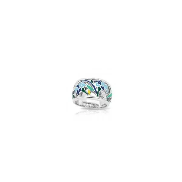 Belle EToile Morning Glory Ring with CZ size 8 West and Company Auburn, NY