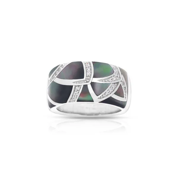 Belle Etoile Black Mother of Pearl Ring West and Company Auburn, NY