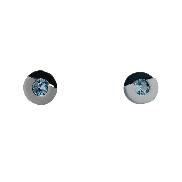 Blue Topaz C earrings in Sterling Silver West and Company Auburn, NY