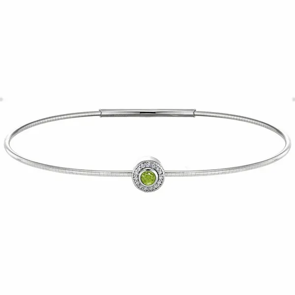 Sterling Silver Simulated Peridot Bracelet West and Company Auburn, NY