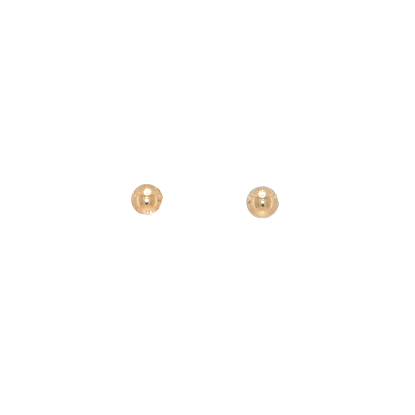 10K Yellow Gold 5mm Ball Stud Earrings West and Company Auburn, NY