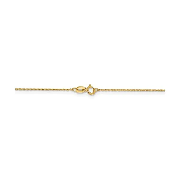 14K Yellow Gold .8mm Pendant Rope Chain West and Company Auburn, NY