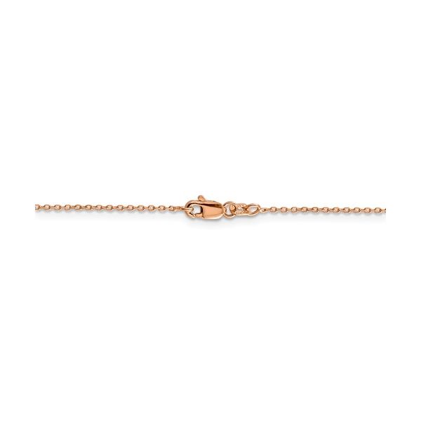Elegant 14K Rose Gold Diamond Cut Cable Chain West and Company Auburn, NY