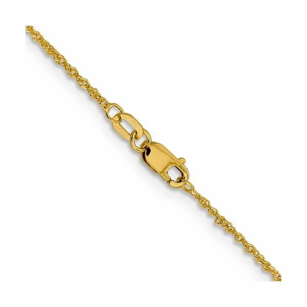 14K Yellow Gold 1mm 22 inch Sparkle Singapore Chain West and Company Auburn, NY