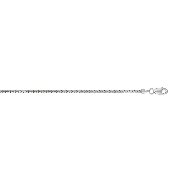 14K White Gold 1.3mm Ice Chain with Lobster Lock - 20 Inches West and Company Auburn, NY