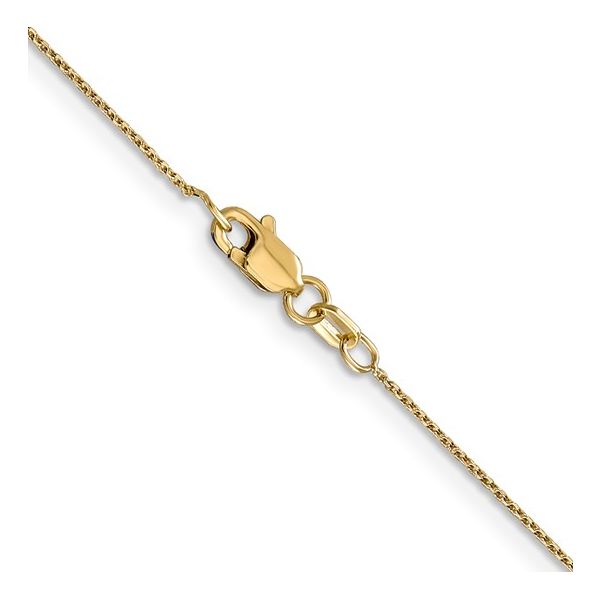 10K Yellow Gold Diamond Cut Cable Chain with Lobster  Claw Clasp 18 Inches West and Company Auburn, NY
