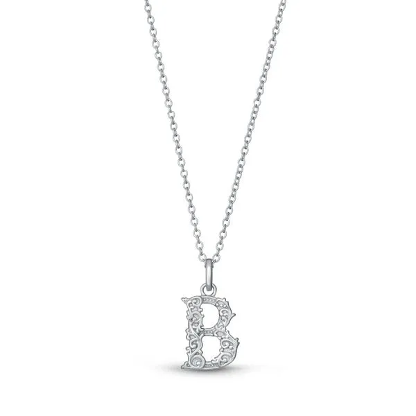 Sterling Silver Initial B Pendant with Adjustable Chain West and Company Auburn, NY