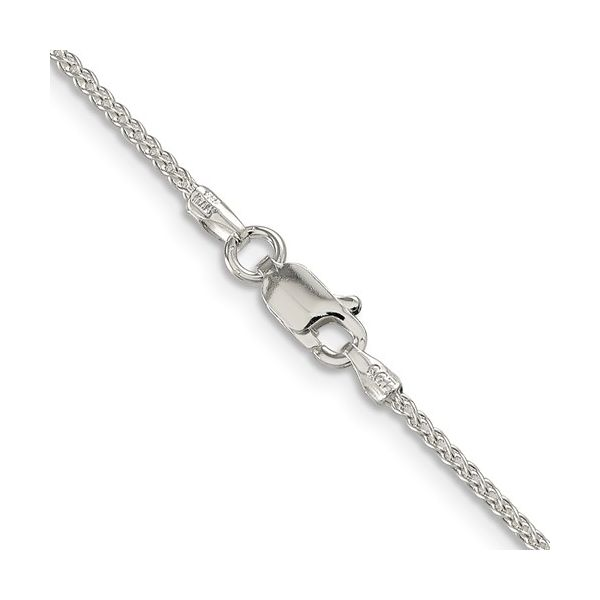 Sterling Silver 1.5mm Round Spiga Chain-20-Inches with Lobster Claw Clasp West and Company Auburn, NY