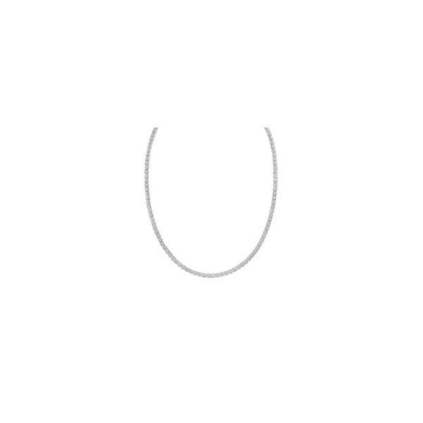 Sterling Silver Fancy Ice Chain with Pear Shaped Lobster Clasp 3.8MM West and Company Auburn, NY