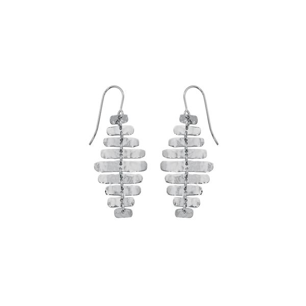 Sterling Silver Shimmering Oval Drop Earrings West and Company Auburn, NY