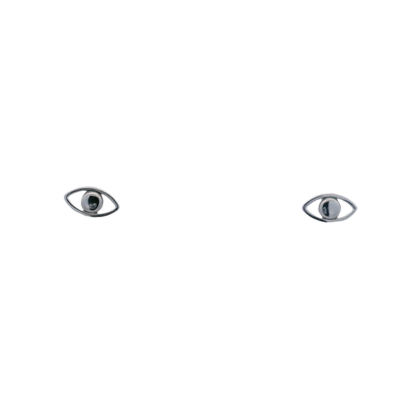 Sterling Silver Evil Eye Earrings West and Company Auburn, NY