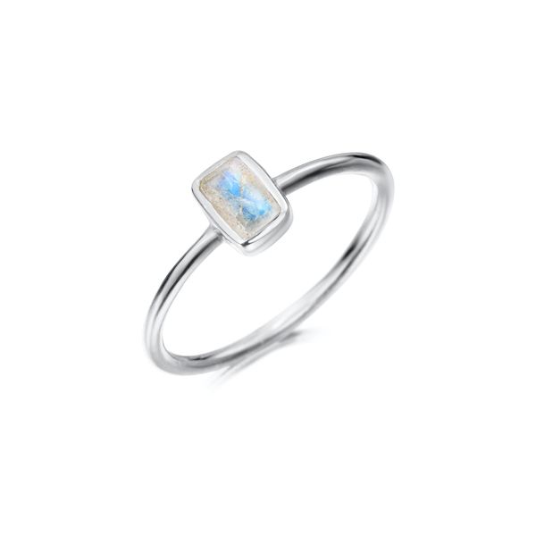 Sterling Silver 6mm Bezel Set Labradorite Ring West and Company Auburn, NY