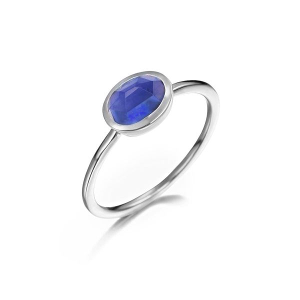Sterling Silver 6mm Bezel Set Iolite Ring West and Company Auburn, NY