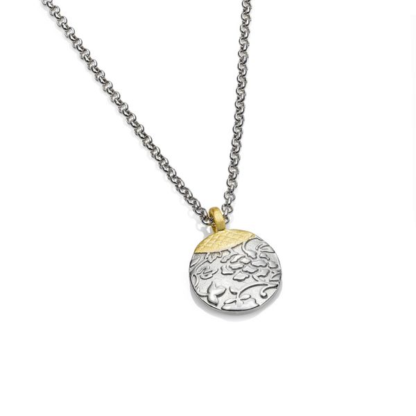 Sterling Silver and Gold Plated Patterned 