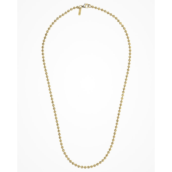 14K Gold Plated Diamond Cut Beaded Necklace - I8 Inches West and Company Auburn, NY