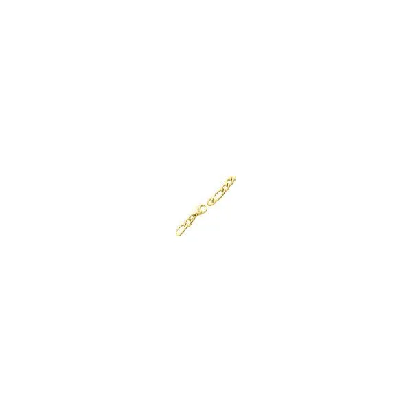 4.7mm 18K Gold IP Titanium Figaro Chain Bracelet with Lobster Clasp- 7.5 IN Image 3 West and Company Auburn, NY