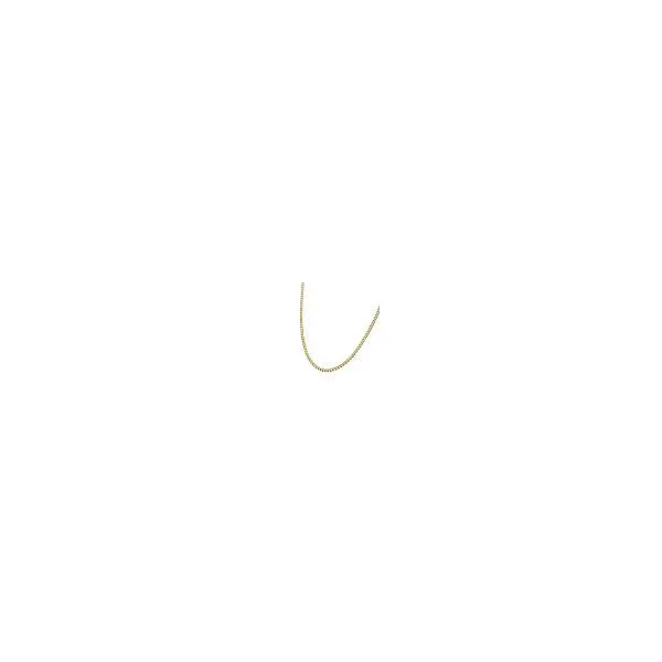 3.5mm 18K Gold IP Titanium Flat Curb Chain Necklace with Lobster Clasp-18IN Image 2 West and Company Auburn, NY