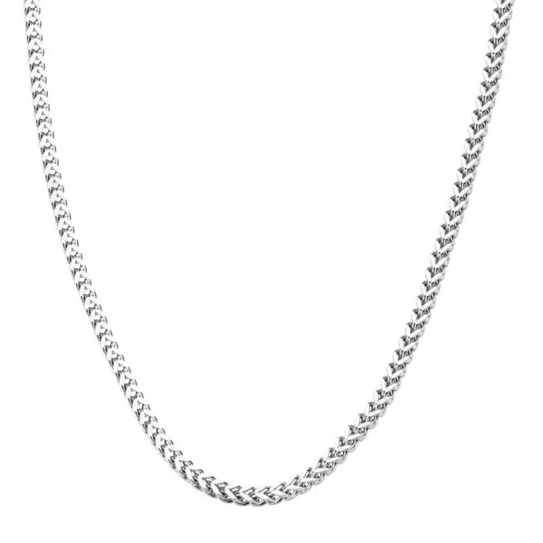 Stainless Steel 4mm Franco Polished Chain-22 Inches Image 3 West and Company Auburn, NY