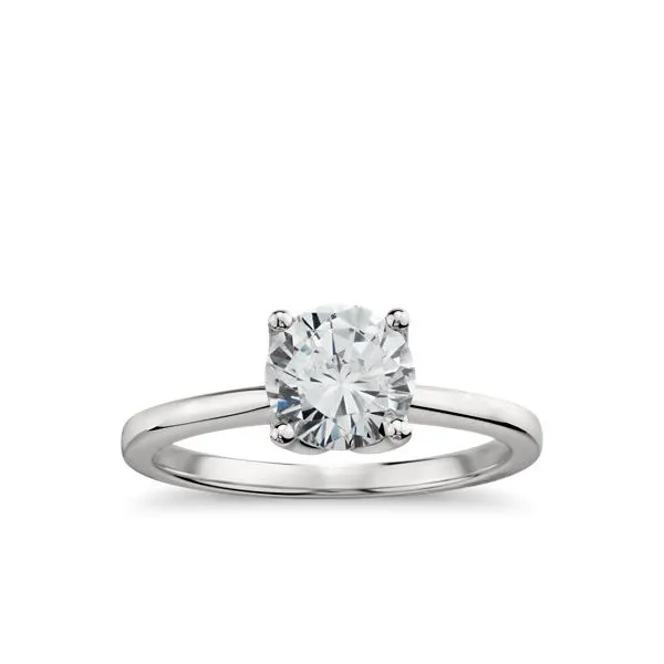 14Kt White Tiffany Engagement Solitaire Ring Whidby Jewelers Madison, GA