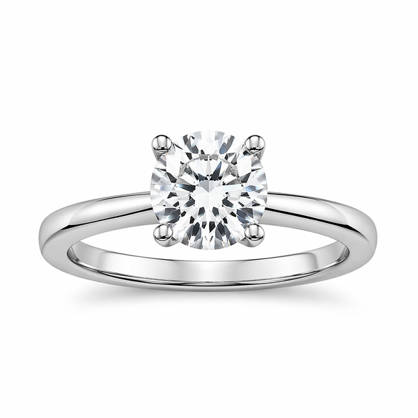 1.01ct Round Brilliant Diamond Solitaire Engagement Ring in White Gold | Classic 4-Prong Ring (SI1/I) Whidby Jewelers Madison, GA
