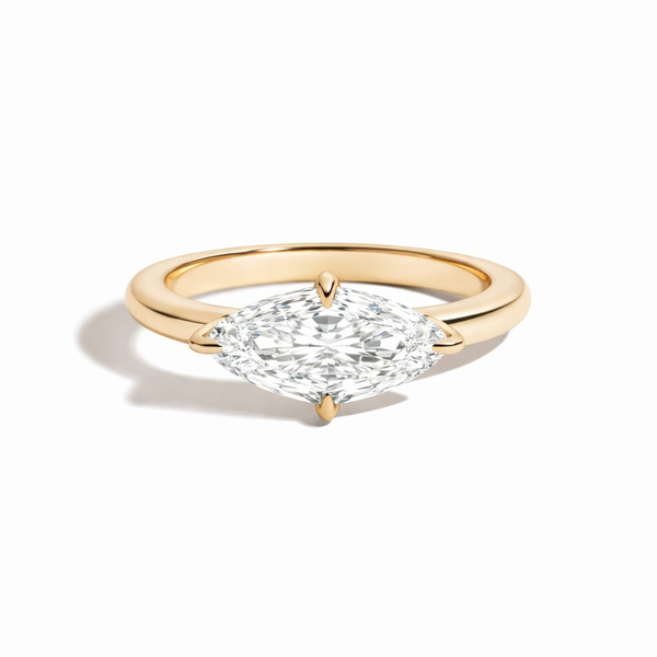 1.23ct Marquise Lab Grown Diamond Solitaire Engagement Ring in Yellow Gold | Classic Marquise Diamond Ring (VS2/G) Whidby Jewelers Madison, GA