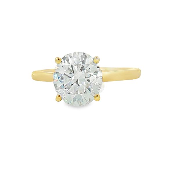 Lab Grown Round Diamond Solitaire Ring in 14kt Yellow Gold Whidby Jewelers Madison, GA