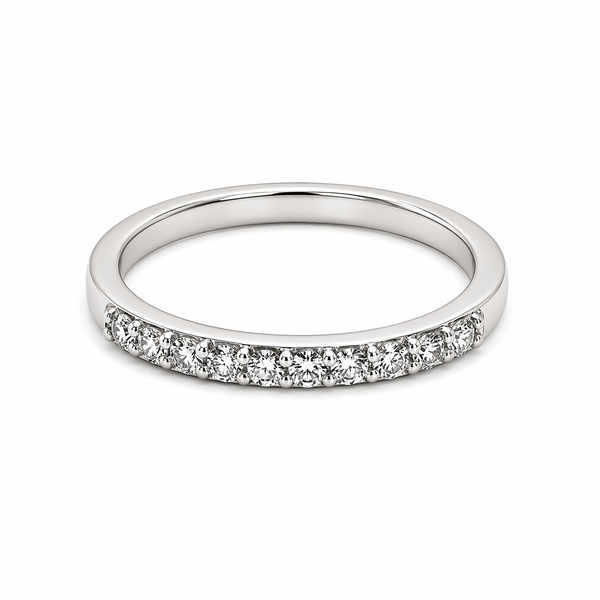 .25ct Diamond Wedding Band in 14K White Gold | Pavé Diamond Anniversary Ring Whidby Jewelers Madison, GA