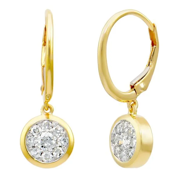 14Kt Yellow Drop Diamond Earrings Whidby Jewelers Madison, GA