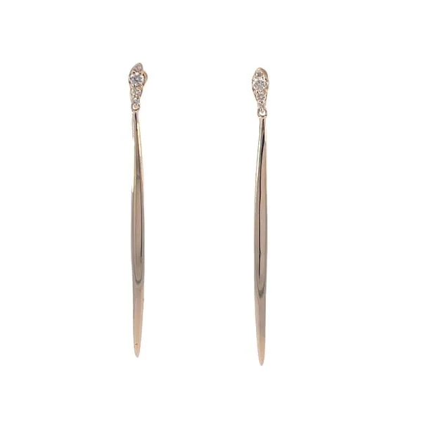 Yellow 14Kt Drop Diamond Earrings Whidby Jewelers Madison, GA