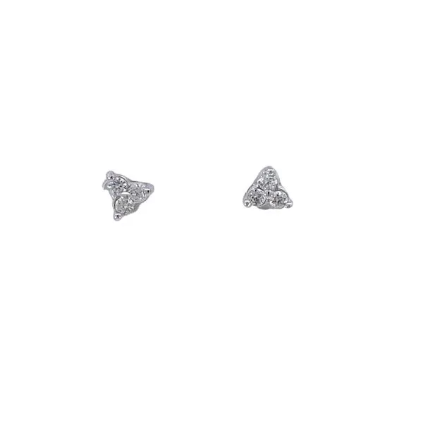 White 14Kt Stud Diamond Earrings Whidby Jewelers Madison, GA