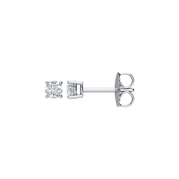 White 14Kt Diamond Stud Earrings Whidby Jewelers Madison, GA