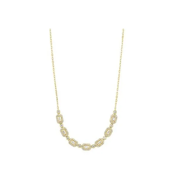 Yellow 14Kt Round Diamond Pendant Whidby Jewelers Madison, GA