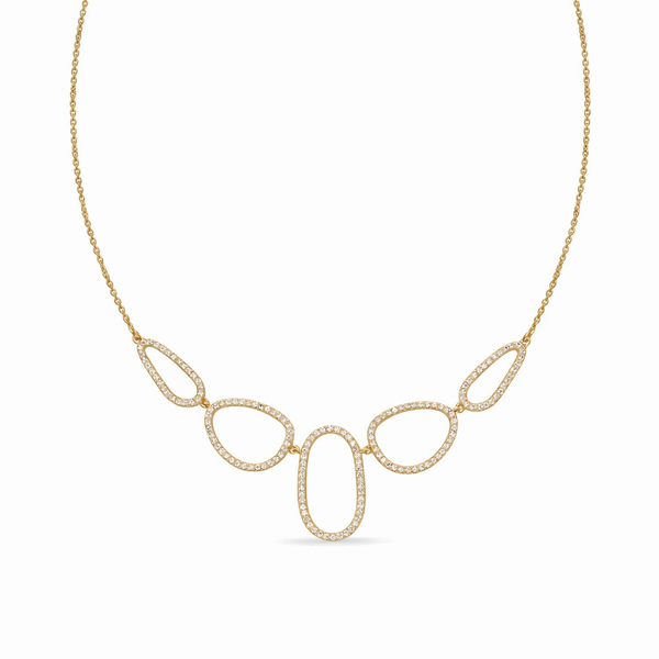 14K Yellow Gold 0.83 CTW Diamond Open Link Necklace Whidby Jewelers Madison, GA