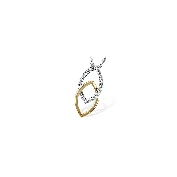Lady's Two Tone 14 Kt Diamond Pendant Whidby Jewelers Madison, GA
