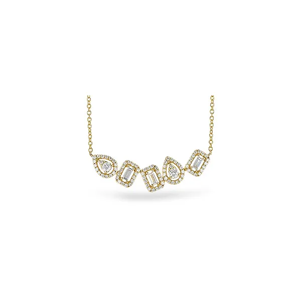 Yellow 14Kt Fancy Cut Diamond Pendant similar item image